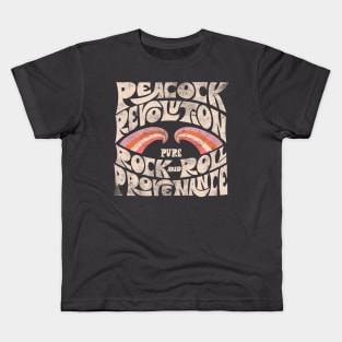 Peacock Revolution Pure Rock And Roll Provenance Kids T-Shirt